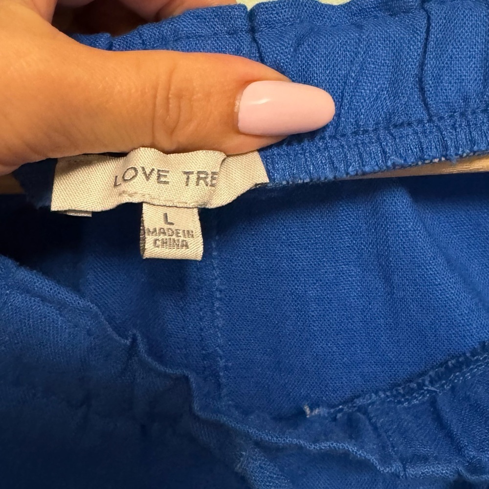 Love Tree Drawstring Chinos - Royal Blue - Picture 4 of 6